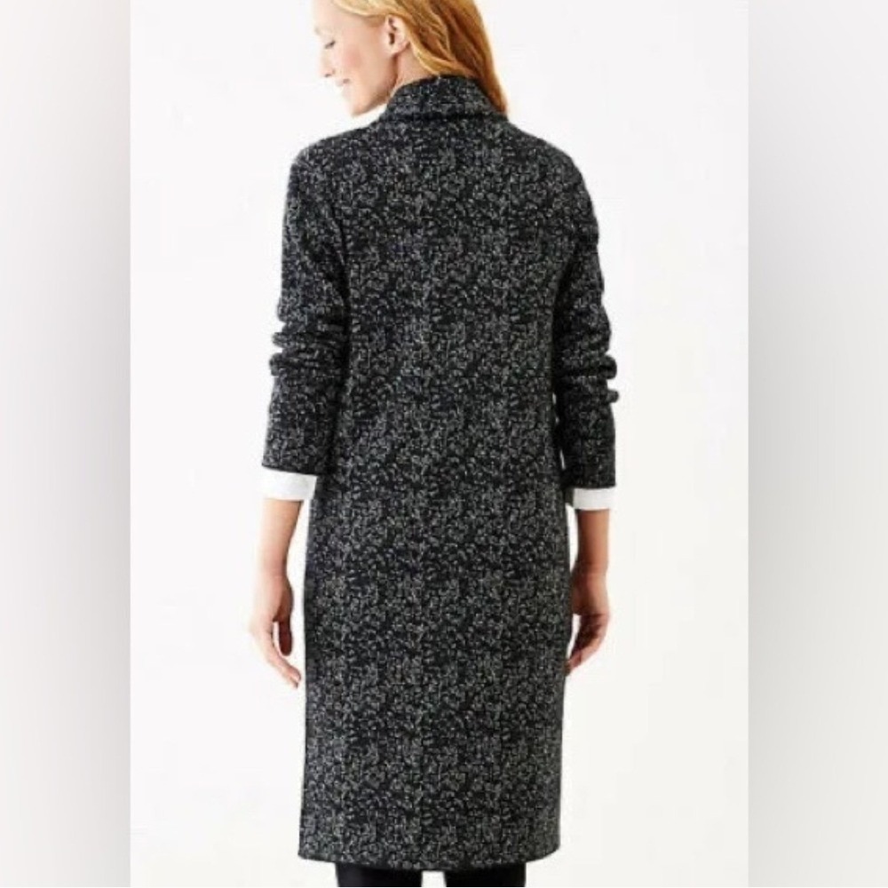 J. Jill Luxurious & Stylish Hudson Jacquard Topper Jacket Cardigan Duster Sz XL - Picture 9 of 9